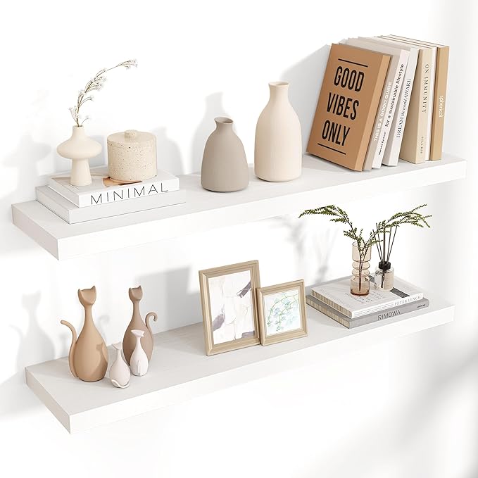 Venusmiles Floating Shelves for Wall 36 inch Long, Engineered Wood Wall Shelves by Venusmiles