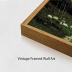 OIQArtOIQ Framed Vintage Landscape Wall Art Shepherd Natural Scenery Oil - Image 5