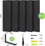 Fixwal Wall Shelves, Width 4.7 Inches Black Floating Shelves - Image 4