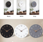 Mosewa Large Wall Clock Battery Operated 16 Inch White Silent Non Ticking - Image 2