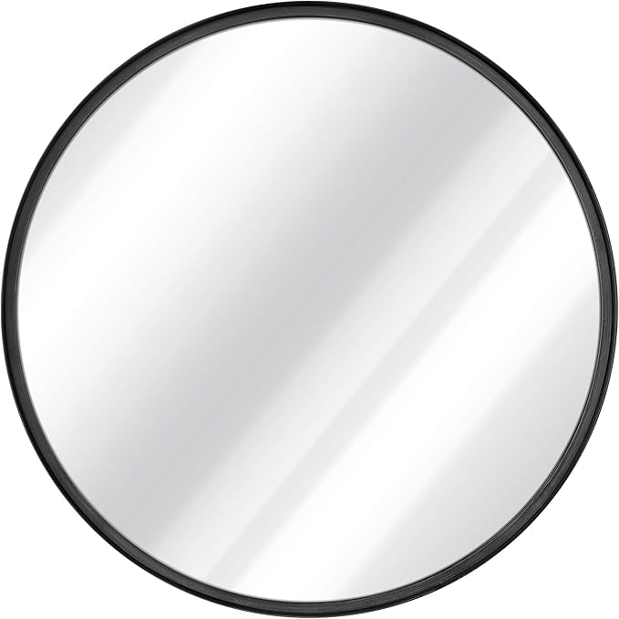 HBCY Creations Large Round Mirror, Living Room and More, Modern Minimalist - Image 5