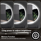 Sweetcrispy 24-Inch Round LED Bathroom Backlit Mirror - Image 6