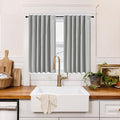 RYB HOME 100% Blackout Basement Curtains 36 inches Long, Heat & UV Blocking by RYBHOME