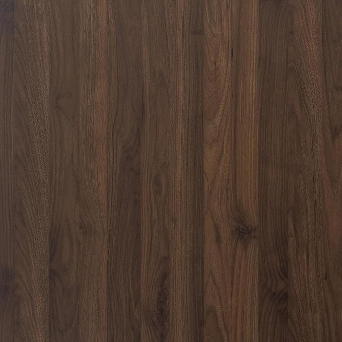 BOMENG Large Walnut Wood Wallpaper Peel and Stick Matte 48"x354" Dark Brown by BOMENG