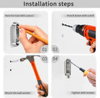 4PCS Foldable Wall Hooks, Flip Down Design - Image 7