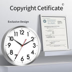 AKCISOT Wall Clock 10 Inch Silent Wall Clocks Battery Operated Non Ticking - Image 5
