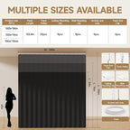 Room Divider Ceiling Curtains W/Flexible Track Sets, inch Extra Long Blackout - Image 6
