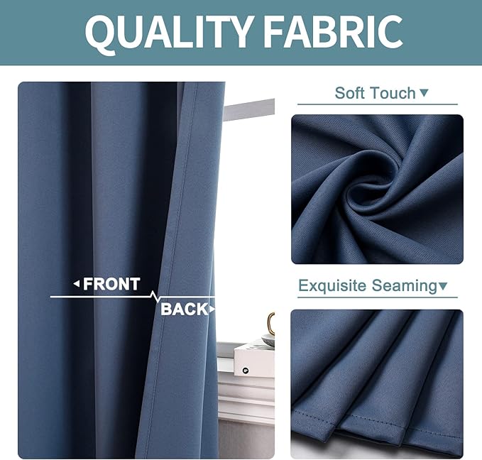 ChrisDowa Small Window Curtains 40 inches Long - Image 3