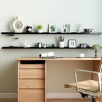 Long Floating Shelves for Wall Decor, Long Wall Mounted Storage Shelf for - Image 2