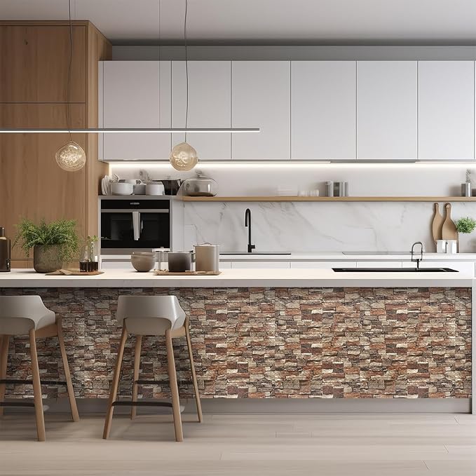 Yutianli 20PSC 3D Wall Panels Peel and Stick Faux Brick Wall Panels - Image 3