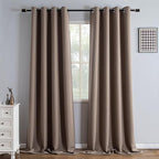 IGEMAEVE Blackout Curtains 90 Inch Length 2 Panels Set, Grommet Energy Saving by IGEMAEVE