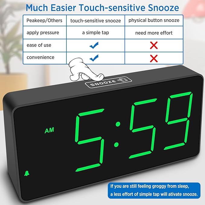 Peakeep Digital Clock, Alarm Clock - Image 7