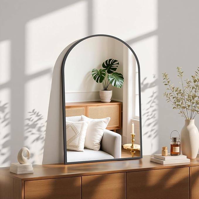 Sweetcrispy 20"x31" Arched Black Bathroom Mirrors by Sweetcrispy