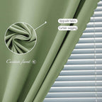 Thermal Blackout Curtains with Self-Adhesive Tape, No Rod No Drill Easy Install - Image 5