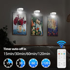 Arixinks 3Pcs Battery Picture Lights, Remote Painting Light - Image 6
