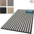 AKUMAX 2 Pack Acoustic Panels, Wood Slat by AKUMAXWOODWALLPANELS