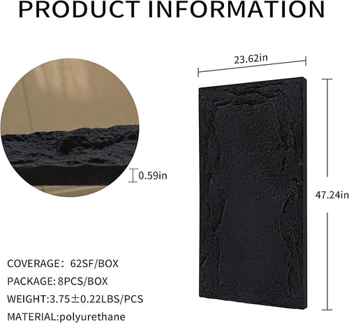 3D Faux Stone Wall Panels, Lightweight & Waterproof Accent Marble Rock Skin - Image 2