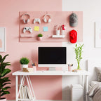 Peg Board, 3 Pack Metal Pegboard Panels Pink Pegboards Wall Organizer - Image 9
