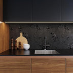 Erfoni Black Peel and Stick Wallpaper Black Floral Embossed Contact Paper - Image 6