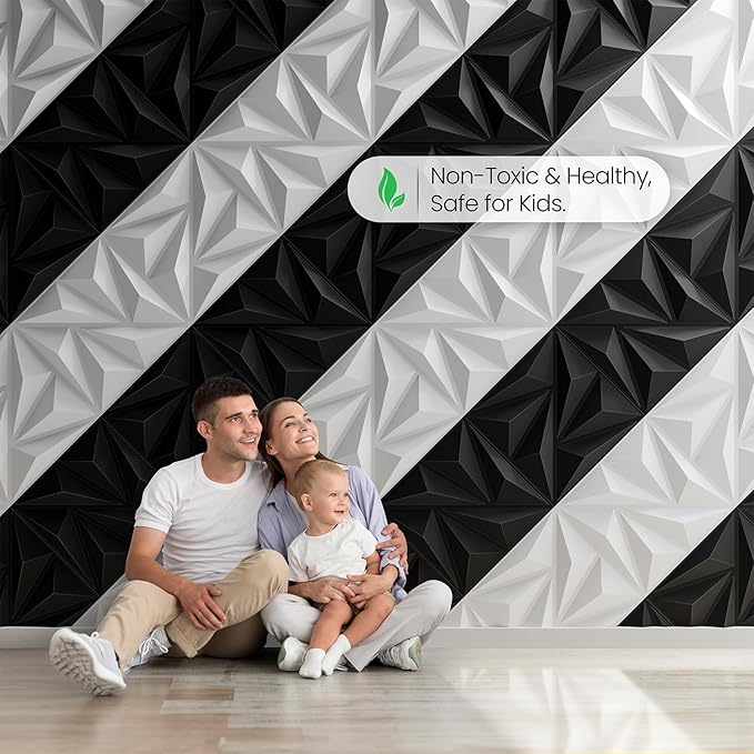 Sonicism Wall Panels Upgrade 32 Pack, 0.7”x11.8”x11.8”Pyramid 3D Wall Panels - Image 6