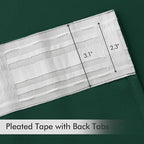 MIULEE Christmas Hunter Green Back Tab Blackout Curtains 84 Inch Length 2 - Image 4