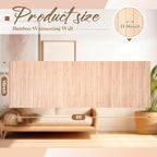 Juexica 2 Pcs Natural Bamboo Wall Panel 16 x 96 Inch Bamboo Covering Renewable - Image 2