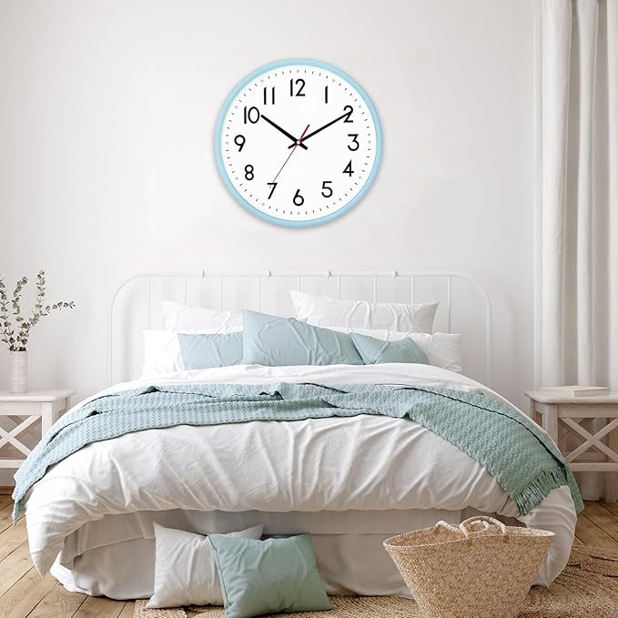 HZDHCLH Wall Clock Silent Wall Clocks Battery Operated 8 Inch Modern Non - Image 6
