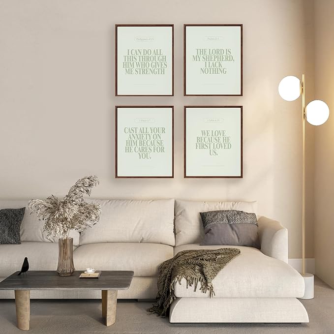Locomiss Sage Green Christian Wall Art Decor Posters, Minimalist Jesus - Image 6