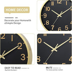 Wall Clocks Battery Operated 8 inch Modern Wall Clock, Silent Non Ticking Wall - Image 3