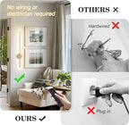 Battery Operated Modern Wall Sconces, Dimmable Wireless Wall Light Set of Two - Image 2