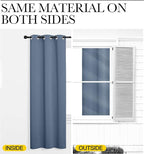 NICETOWN Thermal Insulated Curtains Blackout Draperies, Stone Blue, 29 by 40 - Image 6