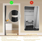 AJAZZ 100% Blackout Accordion Door Closet Curtain Door Curtain Invisible - Image 7