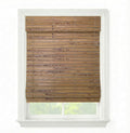 Cordless Woven Wood Roman Shades, 53W x 72H, Winthrop Camel, Sizes 20-72 Wide by FirstRateBlinds