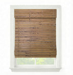 Cordless Woven Wood Roman Shades, 34W x 72H, Winthrop Camel, Sizes 20-72 Wide by FirstRateBlinds