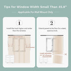 GoDear Design Adjustable Sliding Panel Track Sliding Glass Door Blinds 45.8"- - Image 9