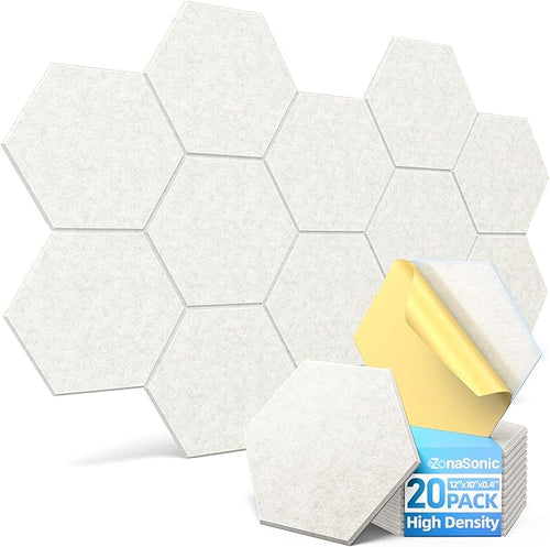 20 Pack Hexagon Acoustic Panels by Unknown