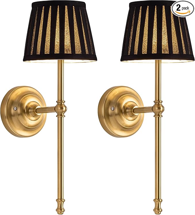 KDG Cordless Wall Sconces Set of 2, Small Wireless 5200mAh Rechargeable Battery by KDG