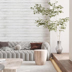 Abyssaly White Gray Wood Contact Paper 35.4 in X 118 in Self-Adhesive Removable - Image 4