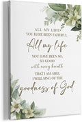 HIWX Christian Wall Decor, All My Life You Have Been Faithful Bible Verse by HIWX