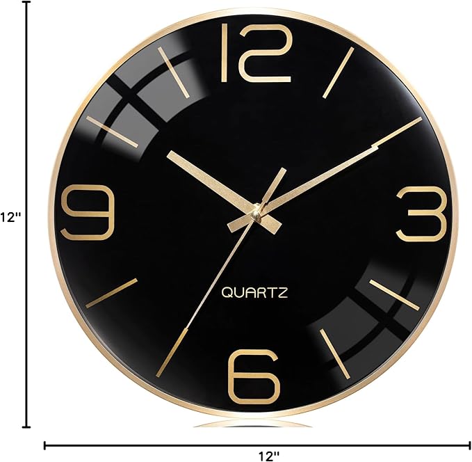 AYRELY® 12 Inch Silent Modern Wall Clocks Battery Operated, Wall Clock - Image 8