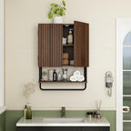 RUSTOWN Fluted Bathroom Wall Cabinet - Image 8
