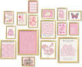 ANERZA 16 PCS Framed Pink Wall Art Decor, Matisse Wall Prints by ANERZA