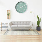 HZDHCLH Green Wall Clocks Battery Operated, 12 inch Silent Non Ticking Modern - Image 4
