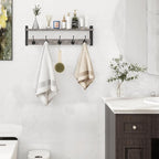 Homode Wall Hooks With Shelf, 24 Inch Coat Rack Wall Mount - Image 3