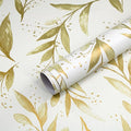 Livebor Leaf Peel and Stick Wallpaper Olive Leaf Contact Paper 17.7in x 393.7in by LiveborDirectWallpaper