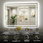 Briivue 88x38 Inch LED Bathroom Mirror - Image 2