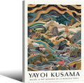 Yayoi Kusama Framed Wall Art Vintage Japanese Poster 12X16 in Abstract Buddha by Heltrappe