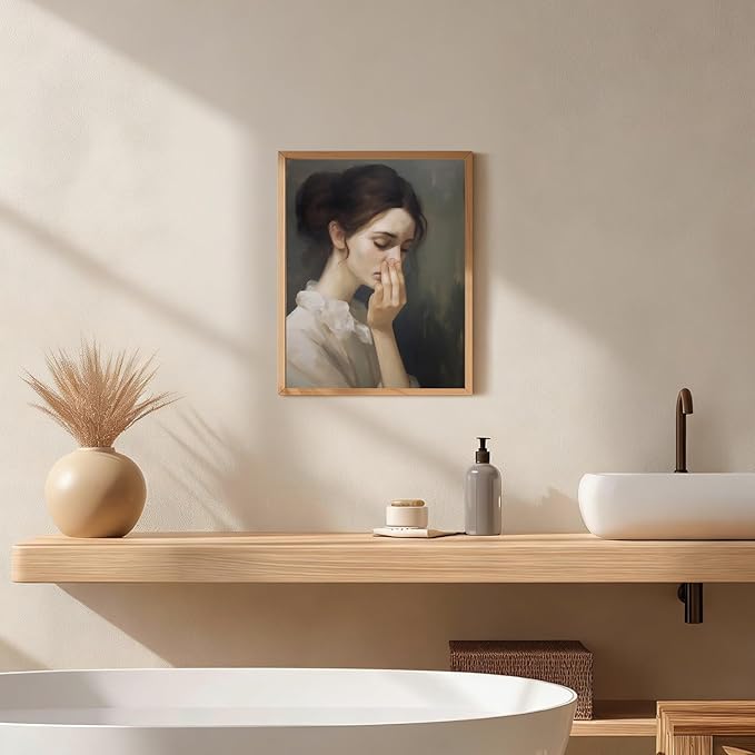 Funny Bathroom Wall Art Vintage Mid Century Style Prints Wall Decor, Moody - Image 5