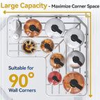 YASONIC Corner Shower Caddy Organizer, Large Capacity Shower Storage Rack - Image 3