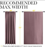NICETOWN 2 Panels Blackout Curtains, Rod Pocket Window Curtains Room Darkning - Image 6